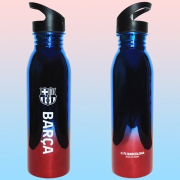 БУТЫЛКА ДЛЯ ВОДЫ FC BARCELONA 700 мл ЗАТЕНЕННЫЙ МЕТАЛЛИК