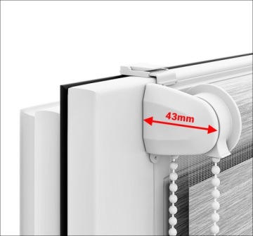Рулонная штора День Ночь NATURA 57х150 см + натяжитель