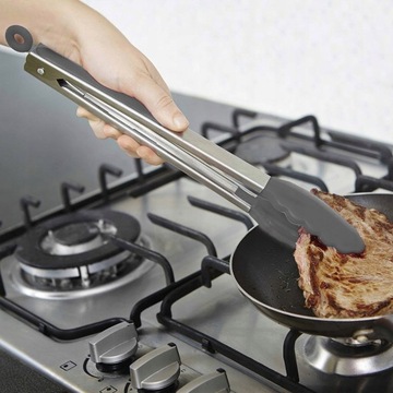 ЩИПЦЫ-ГРИЛЬ универсальные стальные кухонные для мяса, рыбы, салатов XXL