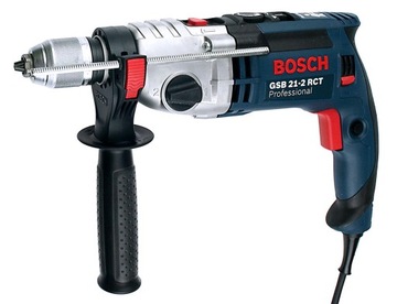 УДАРНАЯ ДРЕЛЬ BOSCH 1300 Вт GSB 21-2 RCT БЫСТРОЗАЖИМНЫЙ ПАТРОН