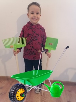 МЕТАЛЛИЧЕСКАЯ ТАЧКА ДЛЯ ДЕТЕЙ, БОЛЬШОЙ НАБОР ТАЧКИ