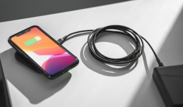 Кабель USB-C — USB-C, 30 см. Подача питания, 60 Вт, QC 3.0.