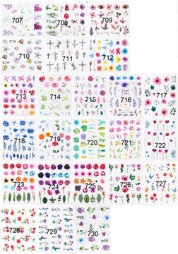 НАКЛЕЙКИ НА ВОДНЫЕ НОГТИ РАЗЛИЧНЫЕ РИСУНКИ 895