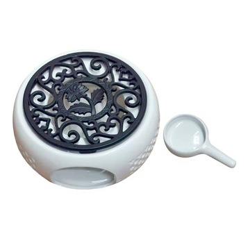 Okrągły ceramiczny podgrzewacz do czajnika na czar