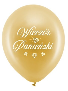 Balon Wieczór Panieński złoty balony