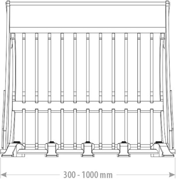 ŁYŻKA DO KOPARKI AŻUROWA 8,5-10T 0,9m