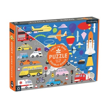 Mudpuppy Puzzle 2w1 Środki transportu 100 el. 6+