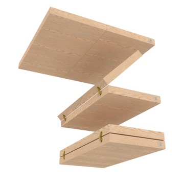 Петля цилиндрическая 12 мм, для стола, мебельных дверей, латунь