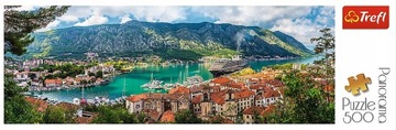 PUZZLE PANORAMICZNE KOTOR CZARNOGÓRA 500 ELEMENTÓW