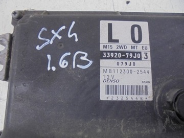 JEDNOTKA MOTORU 33920-79J0 MB112300-2544 SUZUKI SX4 1.6 16V