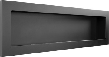 ДЛИННЫЙ БИОКАМИН 1400x400 МАТОВЫЙ ЧЕРНЫЙ 140