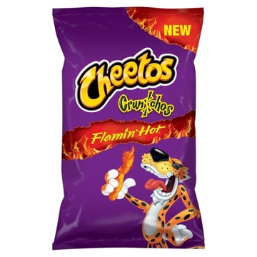 Cheetos Crunchos Flamin' Hot Chrupki kukurydziane o smaku pikantnym 80 g