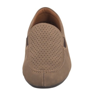 Buty Męskie Wsuwane Ażurowe Mokasyny Rieker Brązowe 09555-25 Brown