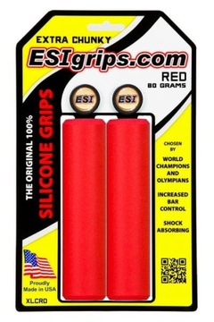 Chwyty Esi Grips Extra Chunky czerwone + korki