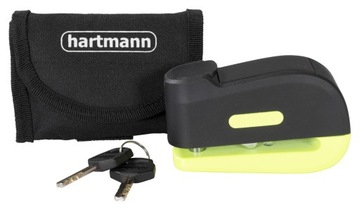 Мотоциклетный замок с сигнализацией Hartmann 10мм
