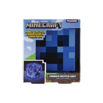 Lampka nocna Minecraft Charged Creeper z dźwiękiem Paladone Licencja