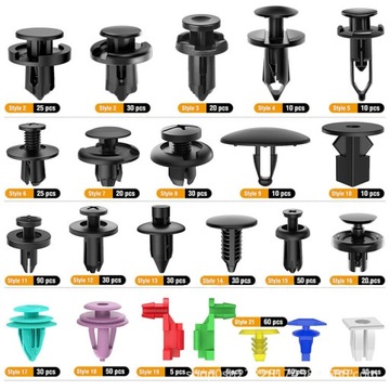 SPINKI SAMOCHODOWE KLIPSY KOŁKI DO AUTA TAPICERKI 680 + 45 DEMONTAŻ MONTAŻ