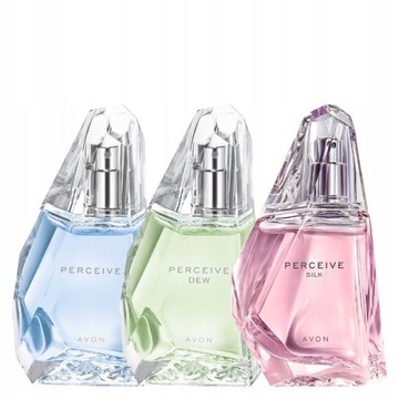 AVON ZESTAW ZAPACHÓW PERCEIVE 3 x 50 ml Dew Silk