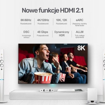 HDMI 2.1 8K UHD Unitek C137W 120 Гц HDR-кабель 1,5 м