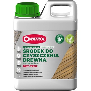 NET-TROL ODSZARZACZ DO DREWNA RENOWACJA TARASU 1L