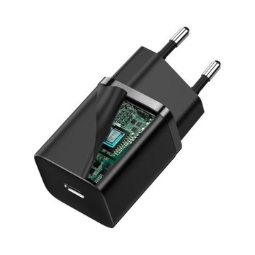 BASEUS SZYBKA ŁADOWARKA SIECIOWA DO TELEFONU ZASILACZ USB-C TYP-C 30W PD QC