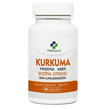 Suplement diety Kurkuma + piperyna + imbir EKSTRAKT STRONG 60 tabletek