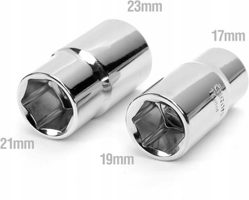 ПРОЧНЫЙ ТЕЛЕСКОПИЧЕСКИЙ КОЛЕСНЫЙ КЛЮЧ УНИВЕРСАЛЬНЫЙ 17 19 21 23 мм 1/2 ФУТА СТАЛЬ
