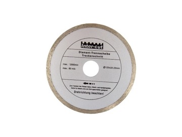 Tarcza diamentowa do cięcia betonu 125mm Pełna szara GEKO PROFIESIONAL