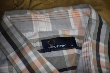 Fred Perry koszula męska XL krata 42 krótki
