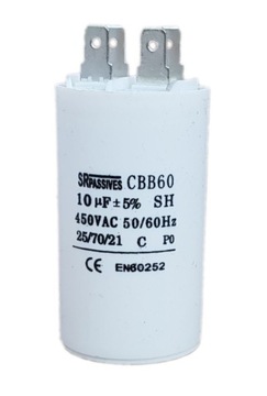 Kondensator silnika CBB60 10uF 450V SRPassives