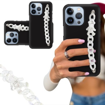 ETUI BLINK CZARNY MAT do IPHONE 13 PRO Biały Miś