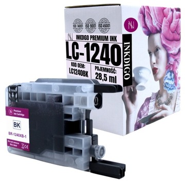 CZARNY TUSZ LC1240 LC1280 do DRUKARKI BROTHER DCP-J525W J725DW J925DW XL