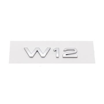 W12 Emblemat znaczek Naklejki na karoserię samochodu do Audi 9.5x2cm