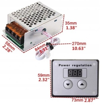 РЕГУЛЯТОР ОБОРОТОВ ДВИГАТЕЛЯ МОЩНОСТЬ НАГРЕВАТЕЛЯ НАПРЯЖЕНИЕ ДИСТИЛЛЯТОР 4000ВТ 230В