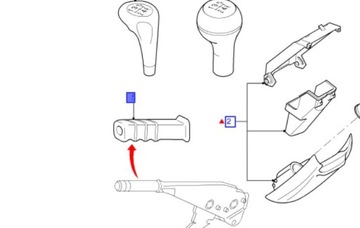 Nakładka hamulca ręcznego ka / focus MK1 FORD