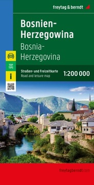 BOŚNIA I HERCEGOWNIA mapa FREYTAG & BERNDT 2023