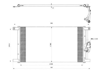 KONDENZÁTOR KLIMATIZACE JAGUAR XK 8 02-05 NRF