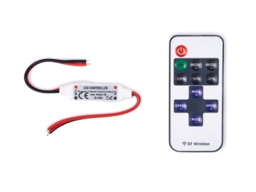 КОНТРОЛЛЕР RF-1CH-11v2 ДЛЯ ОДНОЦВЕТНЫХ СВЕТОДИОДНЫХ РАБОТНИКОВ