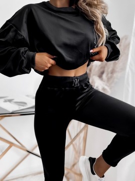 Welurowy Komplet Premium LadyMania z Haftem - XL