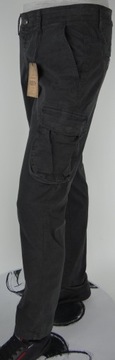 Spodnie Bojówki Rozciągliwe CIEMNO-SZARE r33 92-94cm Są Różne rozmiary