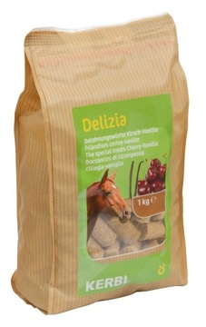 Delizia Musli Wanilia czereśnia 1kg Cukierki Kerbl Smakołyk Dla Konia