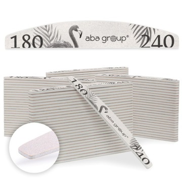 Aba Group Pilnik 100 szt Półksiężyc 180/240 Slim