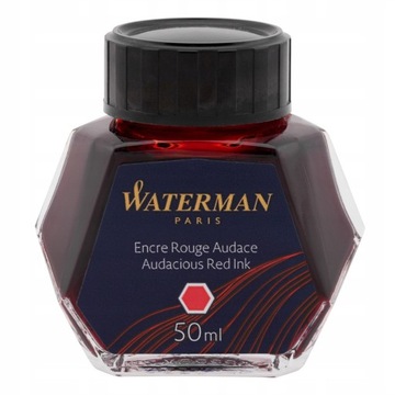 WATERMAN ATRAMENT DO PIÓR WIECZNYCH 50ML CZERWONY