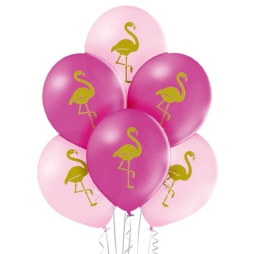 Balony lateksowe Flamingi różowe Urodziny 1-99 6x