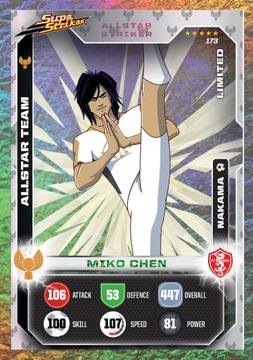 Karta Supa Strikas league champions limited nr 173 MIKO CHEN