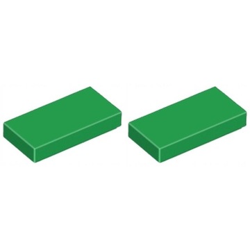 LEGO 3069b Tile 1x2 Zielony 306928 2szt NOWE