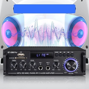 УСИЛИТЕЛЬ BLUETOOTH ЦИФРОВОЙ СТЕРЕО УСИЛИТЕЛЬ HIFI С БАСОВЫМ ТЮНЕРОМ
