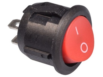 Przełącznik kołyskowy XW602 250V ON-OFF czerwony