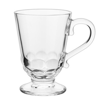 Kubek szklany 320ml Siena na stopce Korale