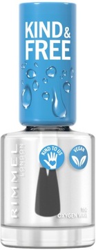 RIMMEL Kind & Free Clean lakier nawierzchniowy wegański 150 Top Coat 8ml